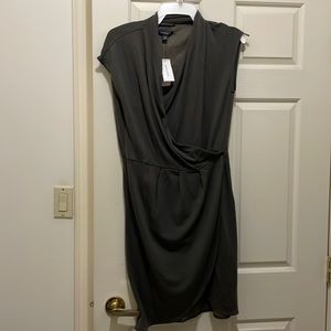 Banana Republic green wool blend dress (sz petite lg)